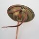 Suspension opaline flower and vintage brass