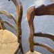 4 chaises paillées de campagne en bois