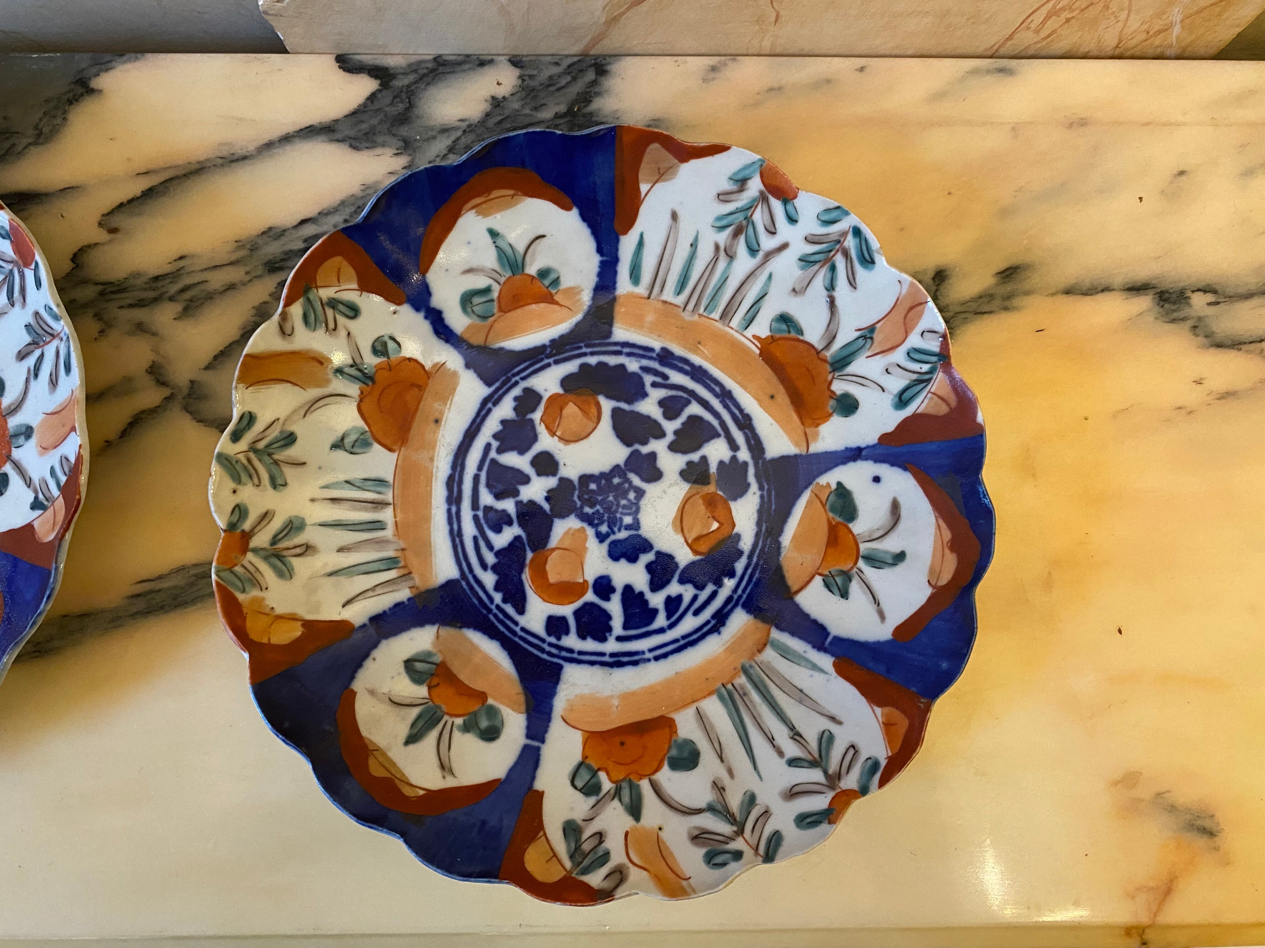 Pair of Japanese plates