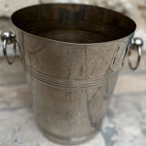 Silver metal champagne bucket