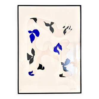 "À l'ombre des figuiers", 2023, format 50 x 70 cm, exemplaire unique par Atelier Agapé
