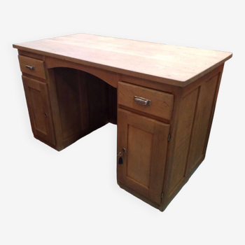 Raw wood desk