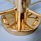Large designer brass ceiling light, 70s