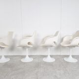 Vintage tulip dining chairs, 1960s