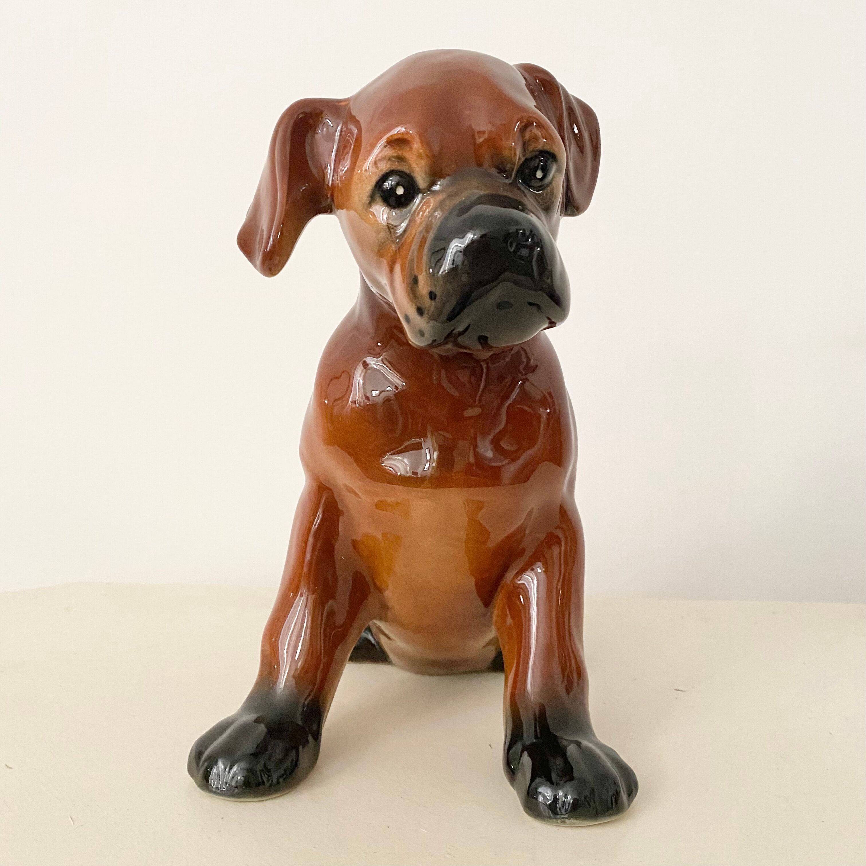 Vintage ceramic dog (st clement)