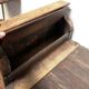Banc d'église coffre en bois XVIIIème