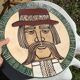 Grand plat décoratif Monsieur Moustache