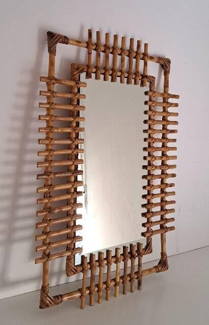 Bamboo mirror from the 70s