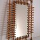 Miroir bambou années 70
