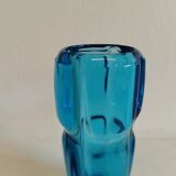 Vintage Czech Bohemian art glass vase, designed by Frantisek Vizner for Rudolfova Hut 1961-1962