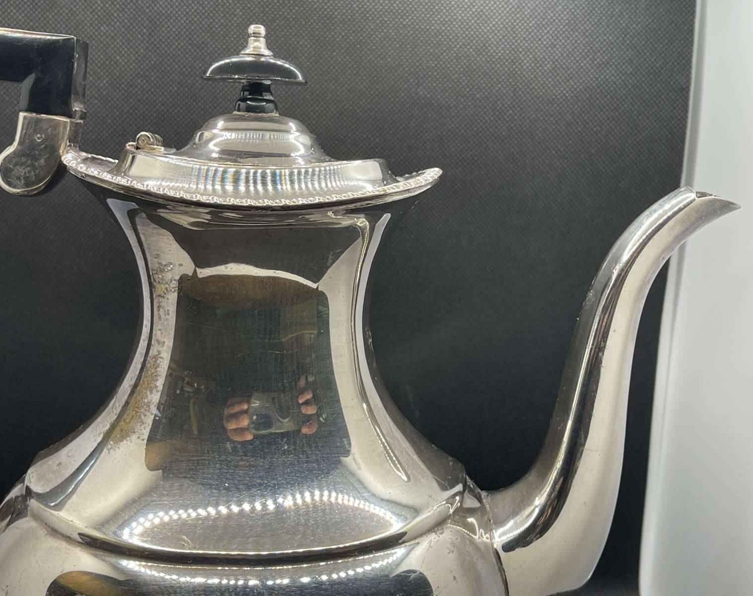 English silver metal jug from the 1930s