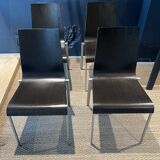 Set of 4 Kuadra chairs Pedrali Italy 2000s