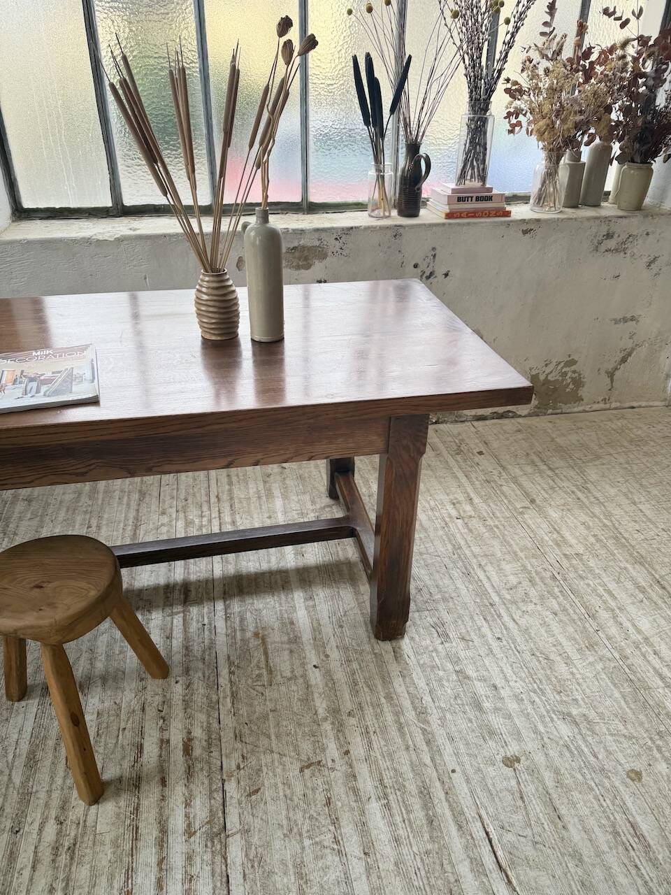 Table de ferme XL en chêne massif