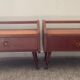 Pair of Scandinavian teak bedside tables from the 60s-70s