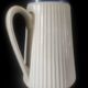 Fluted porcelain jug or pitcher