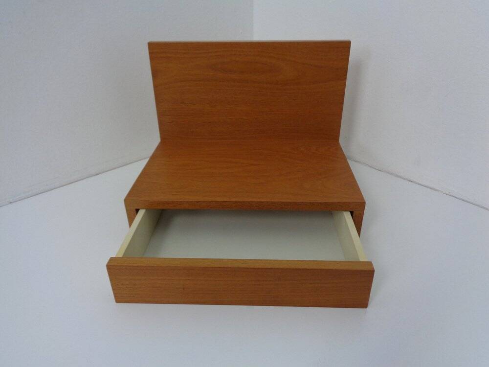 Teak Consoles with Drawers, 1960s, Set of 2