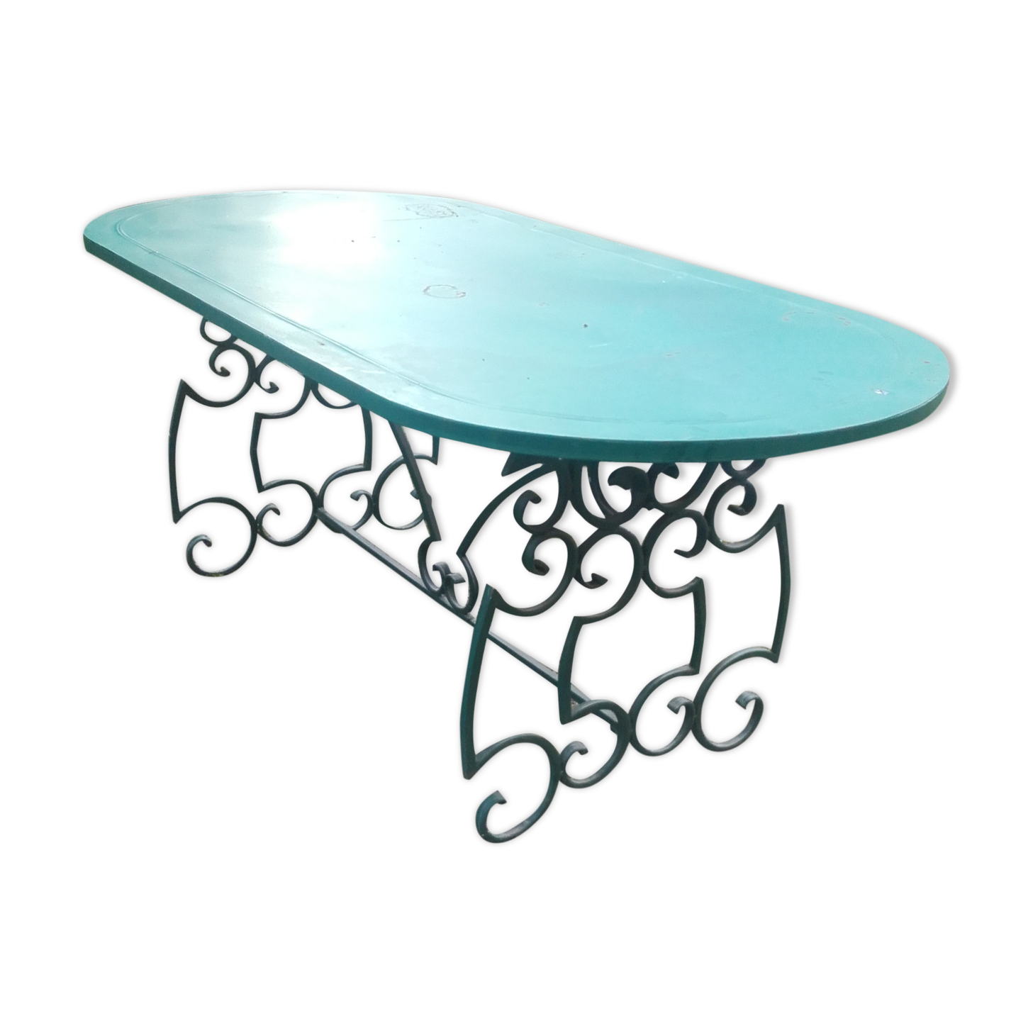 Garden table in wrought iron