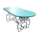 Garden table in wrought iron