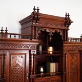 Armoire éclectique en chêne, design allemand, entre-deux-guerres, production : Allemagne