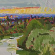 Richmond Terrace Sunset, En Plein Air