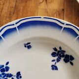 Blue Badonviller retro hollow plates