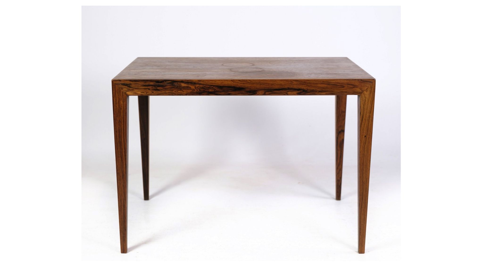 Table d’appoint en palissandre conçue par Severin Hansen de Haslev Furniture Factory