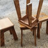 4 low stools designed from the 50s