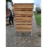 Industrial wooden furniture with 30 drawers