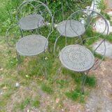 Four garden chairs