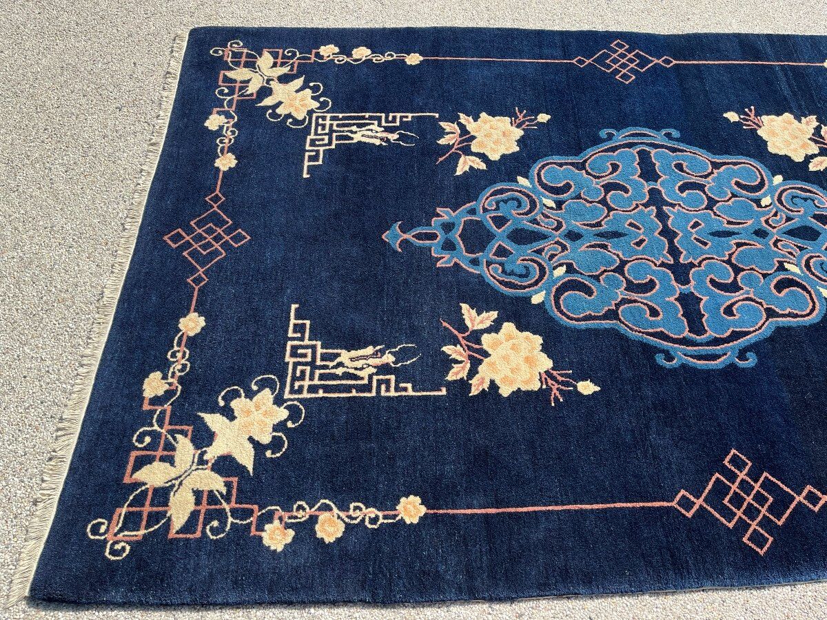 Chinese carpet, Beijing, royal blue