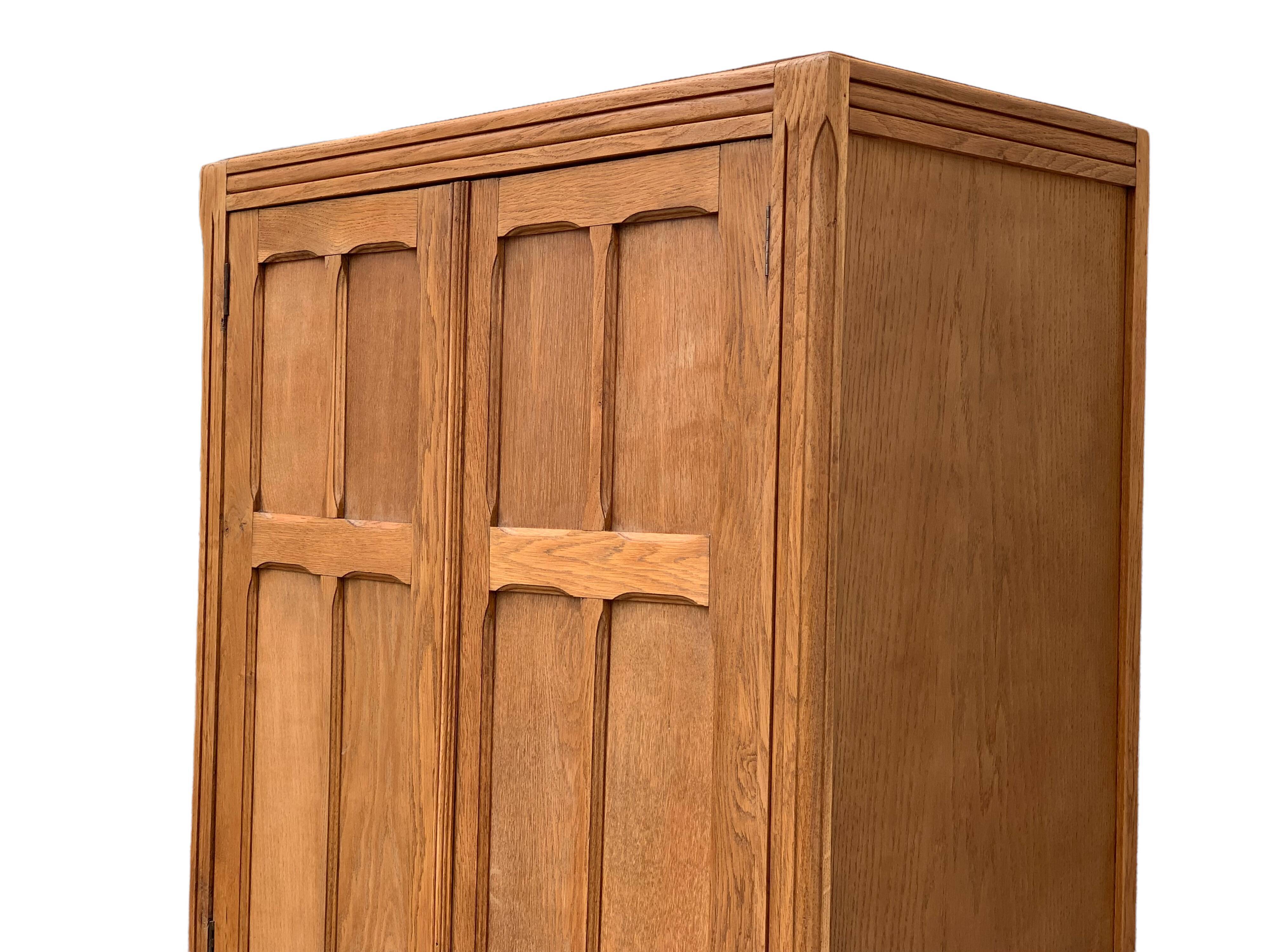 Parisian wardrobe paneled 1930 raw wood