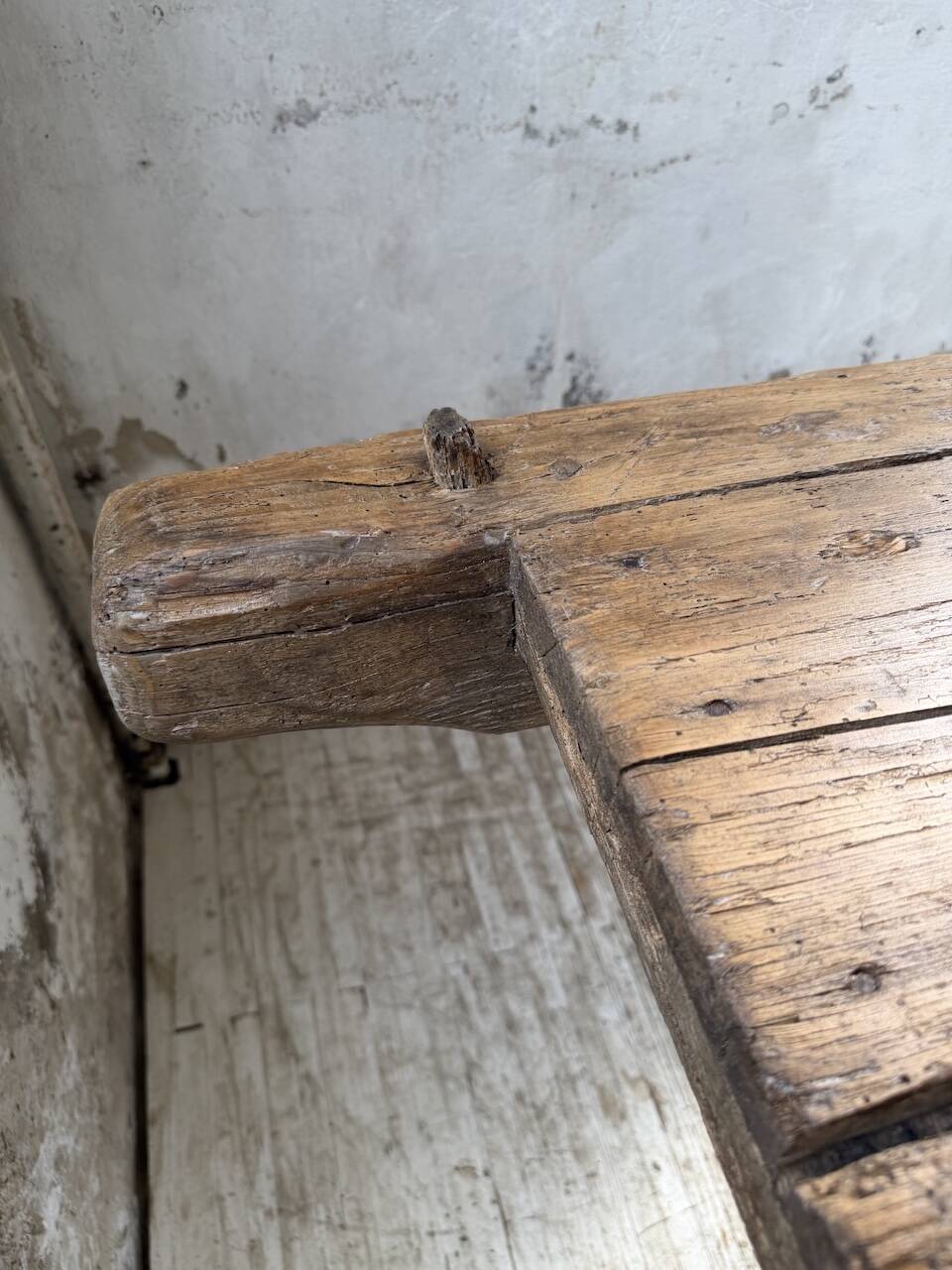 Brutalist popular art table XXL 3.5m/4m pine and oak