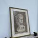Pencil drawing of a bust