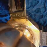 Pair of wall lamps double year 50 in bronze neo-classical style signed Petitot