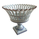 Coupe à fruits, corbeille ajourée en faïence de Malicorne, XXe siecle