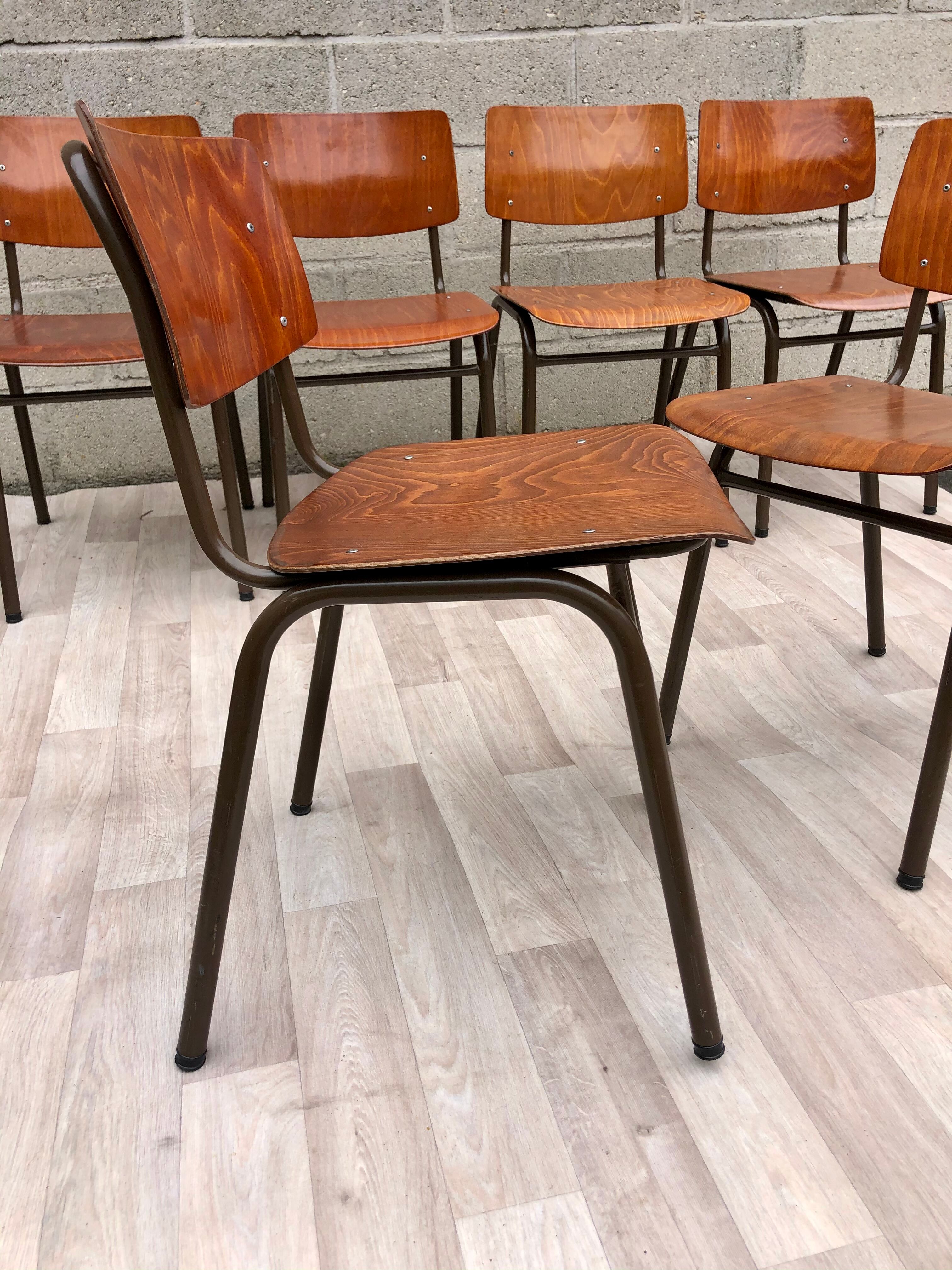 Lot of 6 vintage Marko 60s chairs