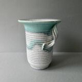 Glazed ceramic vase, 1930s, Art Deco