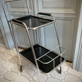 French Regency style metal serving trolley 1950