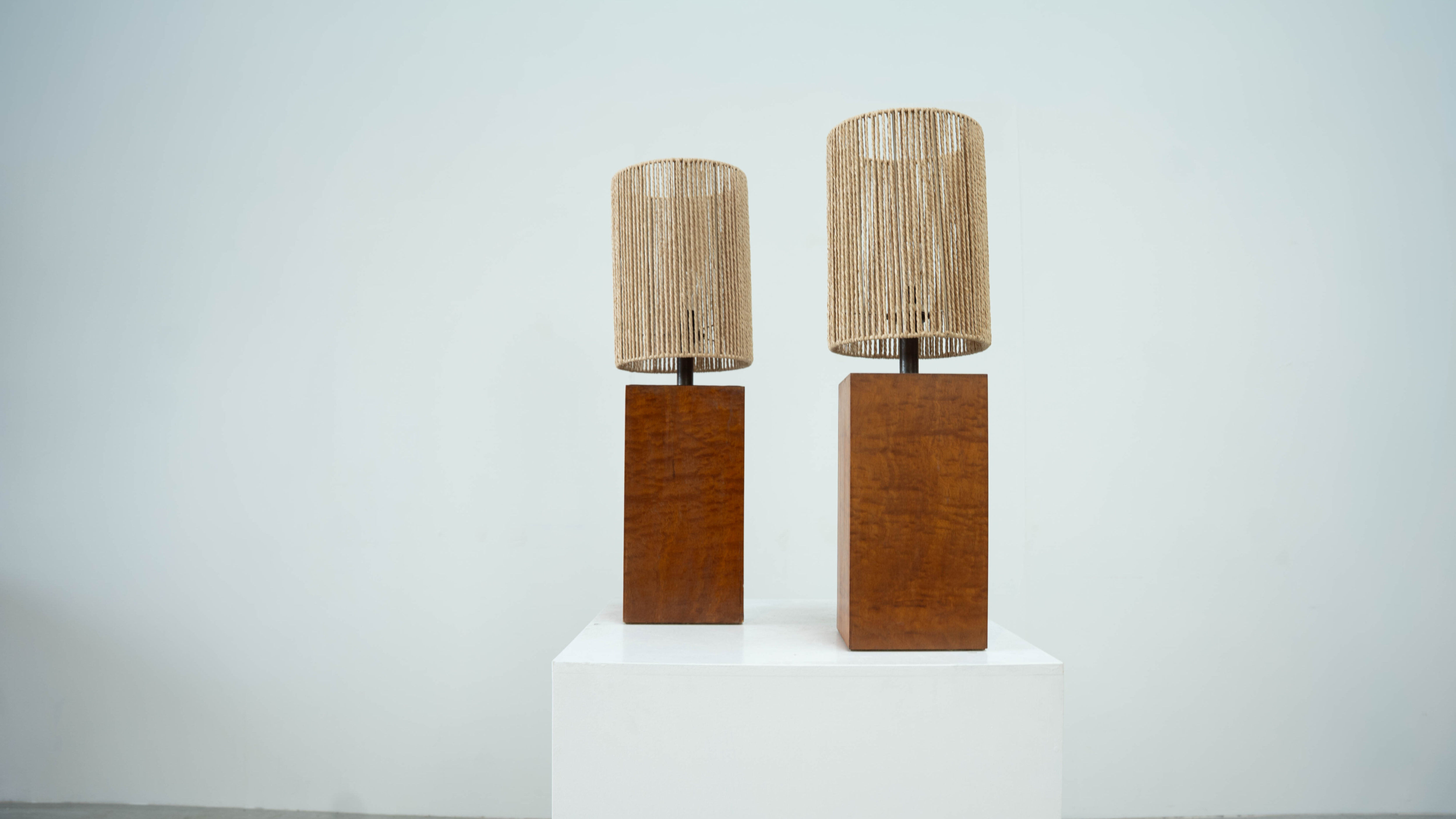 Set of two French table lamps