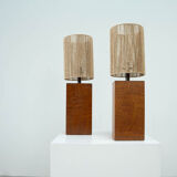 Set of two French table lamps