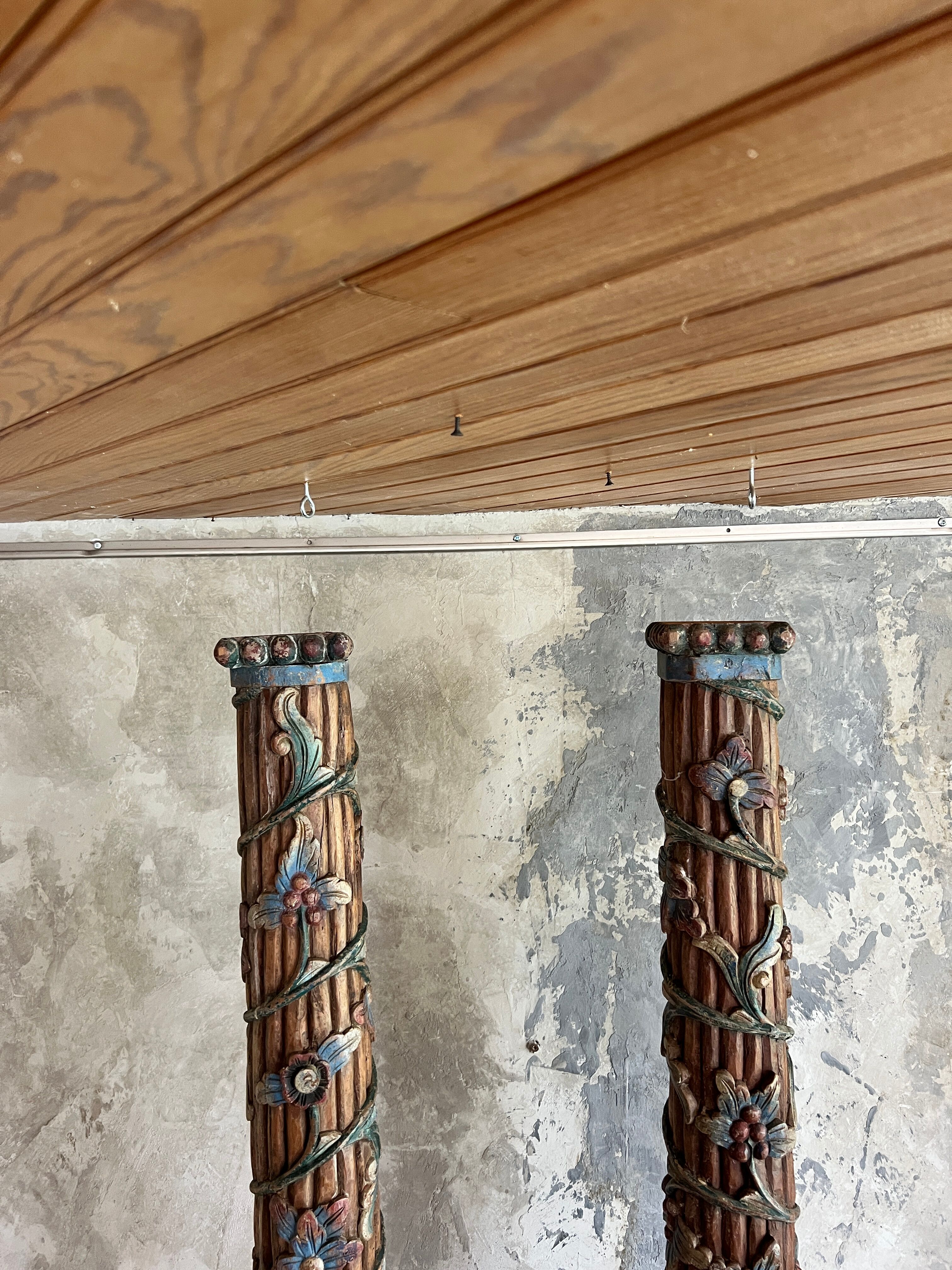 Pair of decorative columns