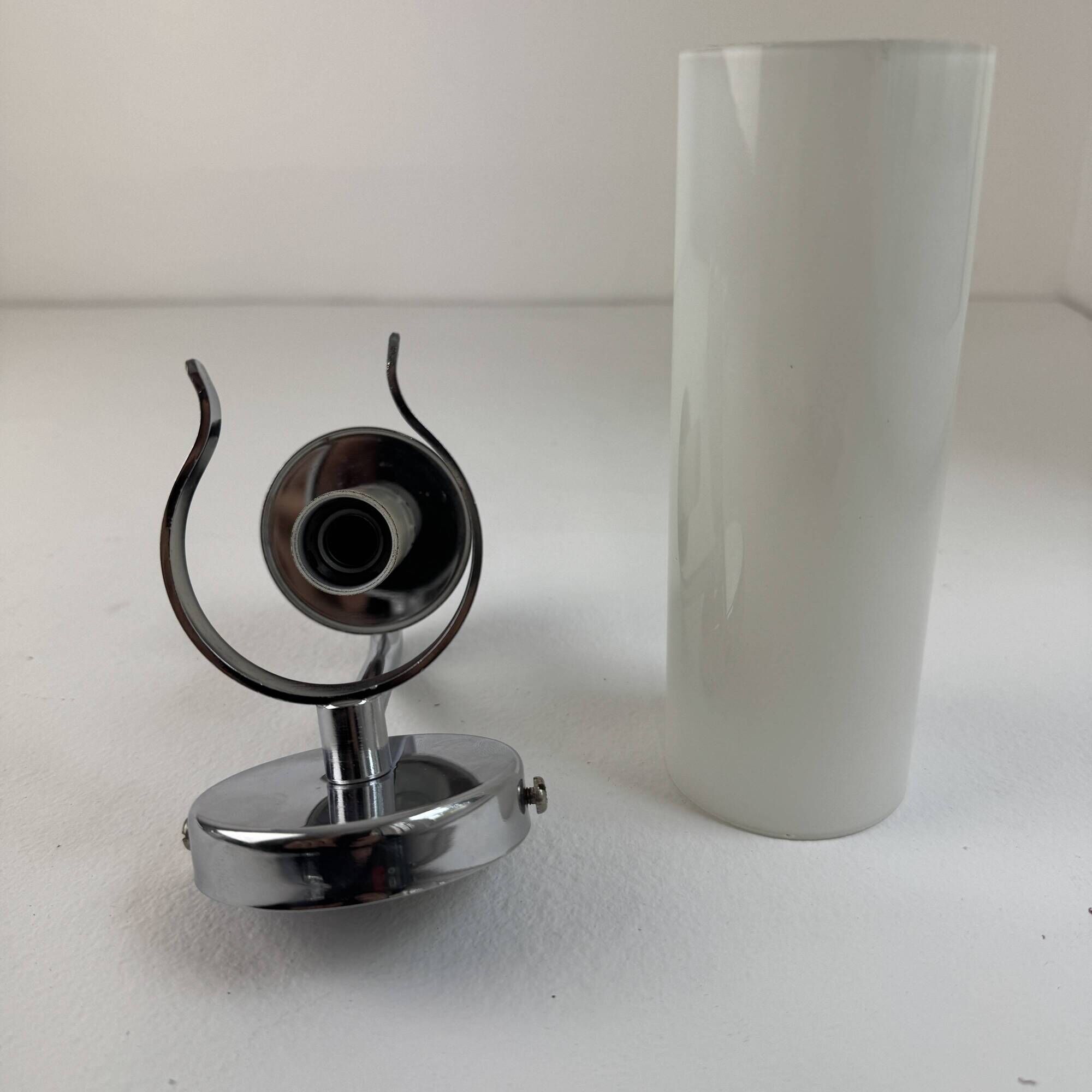 Pair of vintage opaline wall lights "delmas"