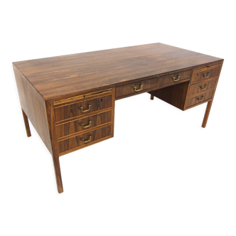 Scandinavian rosewood desk, Ole Wanscher, A.J. Iversen, Denmark, 1950