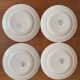 Set of 4 flat plates Longwy model Loridan – Antique earthenware from the late 19th to early 20th century.