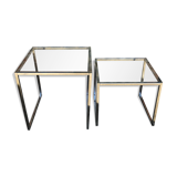 Glass nesting coffee tables