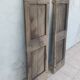Pair of antique oak shutters
