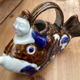 Hirado Teapot Riding Carp Tea 1860-1910