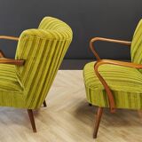 Two mid century cocktail chairs, vintage