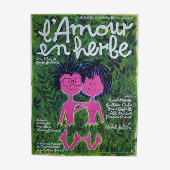 Affiche cinéma originale "l'Amour en herbe" Roger Andrieux