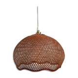 Vintage wicker pendant lamp